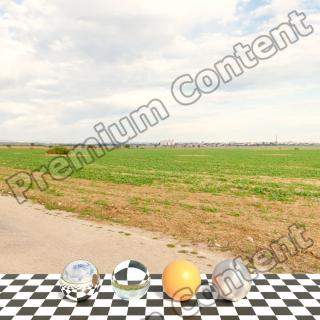 HDR Panorama 360° of Background Dirt Road #2